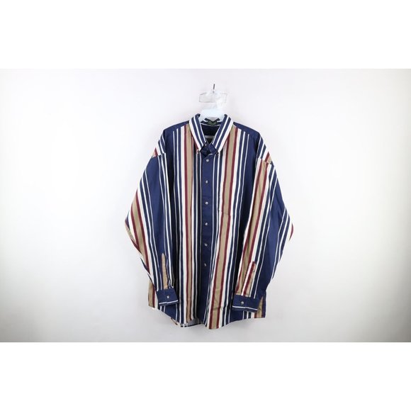 Vintage Mens Shirt Blues Block